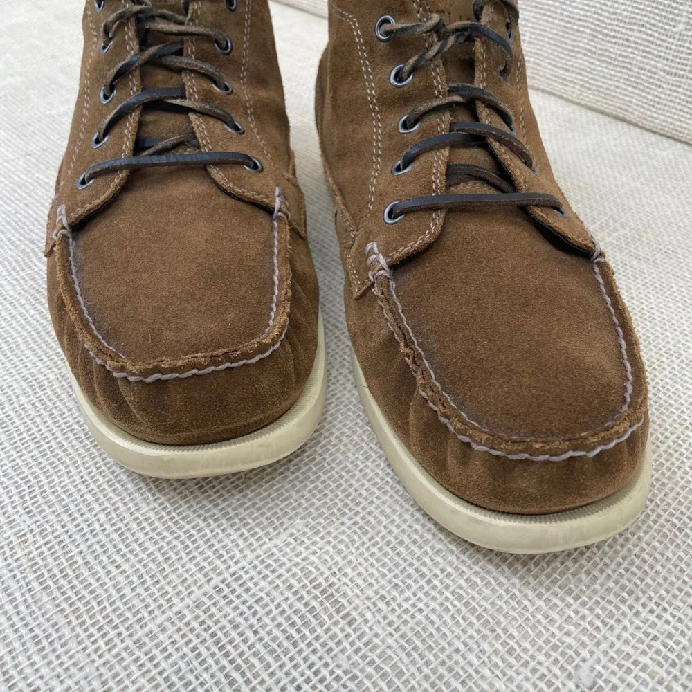 Eastland Seneca Mens 12D Brown Suede‎ Moc Toe Chukka Ankle Boots 4528-40D